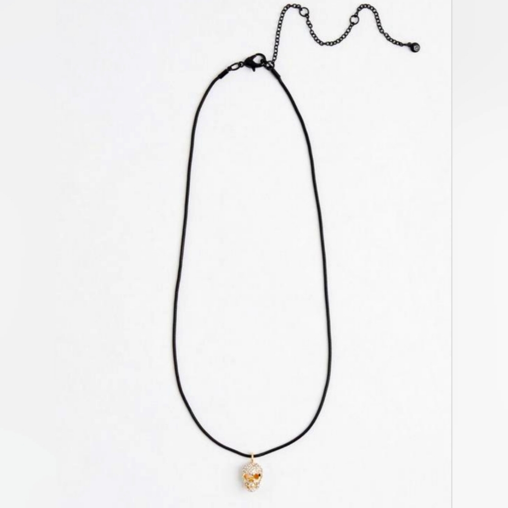 Torrid Rhinestone Skull Necklace Jewelry